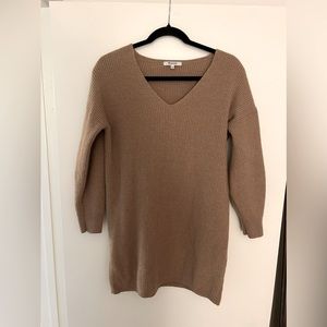 Tan madewell sweater dress